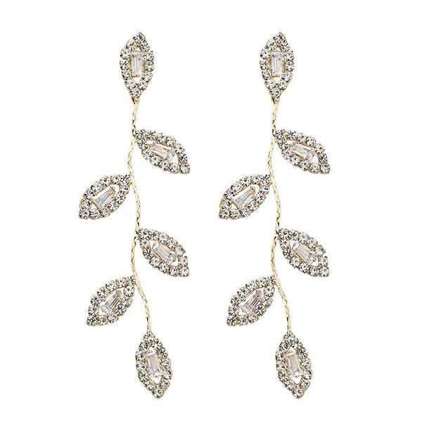 Leaf Tassel Earrings - Pine Jewellery