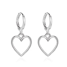 Load image into Gallery viewer, Heart Huggie Earrings - Pine Jewellery
