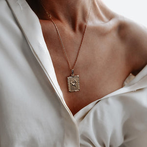 Rose Pendant Necklace - Pine Jewellery