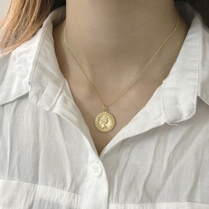 Elizabeth Coin Necklace - Pine Jewellery
