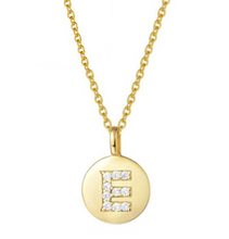 Load image into Gallery viewer, Gold Vermeil Initial Necklace - Pine Jewellery

