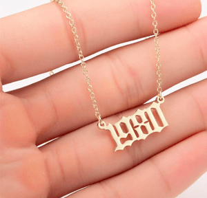 Personalized Year Necklace - Pine Jewellery