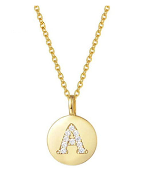 Gold Vermeil Initial Necklace - Pine Jewellery