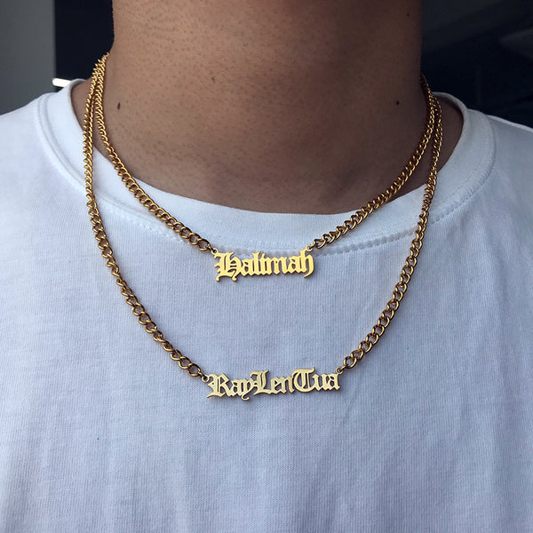 Gangsta Name Necklace