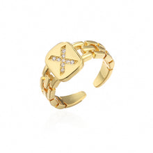 Load image into Gallery viewer, Initial Bling Ring - Pine Jewellery
