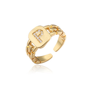 Initial Bling Ring - Pine Jewellery