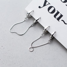 Load image into Gallery viewer, Handcuff Silver Earrings - Pine Jewellery
