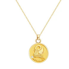Star Sign Coin Necklace - Pine Jewellery