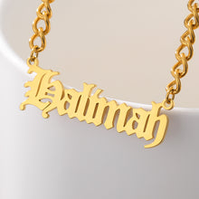 Load image into Gallery viewer, Gangsta Name Necklace

