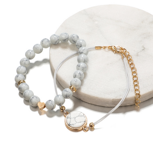 Marble Bracelet Set - Pine Jewellery