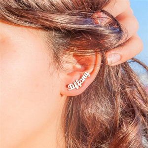 Custom Name Earrings - Pine Jewellery