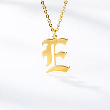 Load image into Gallery viewer, Old English Initial Necklace - Pine Jewellery
