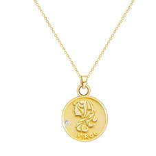 Star Sign Coin Necklace - Pine Jewellery