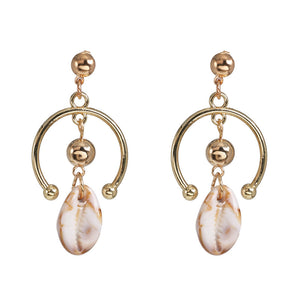 Geometric Shell Earrings - Pine Jewellery