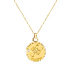 Load image into Gallery viewer, Star Sign Coin Necklace - Pine Jewellery

