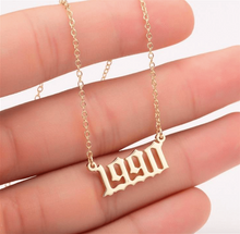 Load image into Gallery viewer, Personalized Year Necklace - Pine Jewellery
