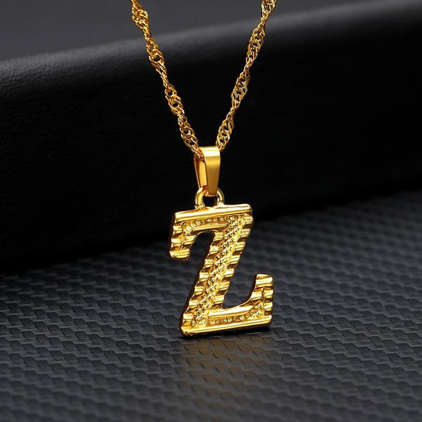 Initial Letter Necklace - Pine Jewellery